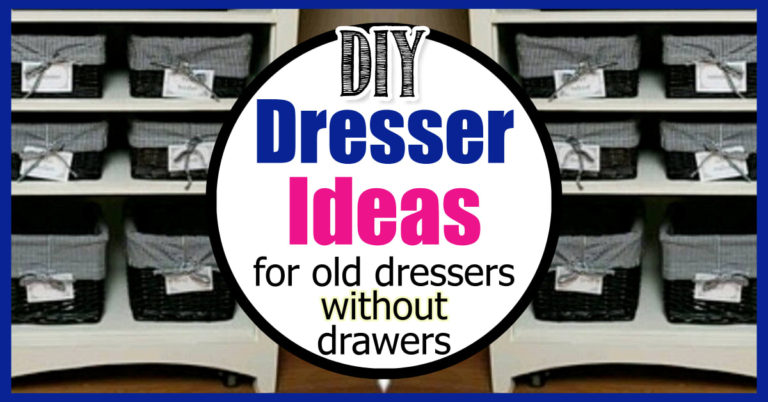 57 Clever DIY Ideas For Old Dressers Without Drawers