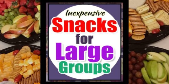 Inexpensive Snacks For Large Groups-Cheap Snacks for a Crowd  - some of our favorite cheap snacks and party food platters for large groups... if you're hosting a party on a budget, these ideas are for you...