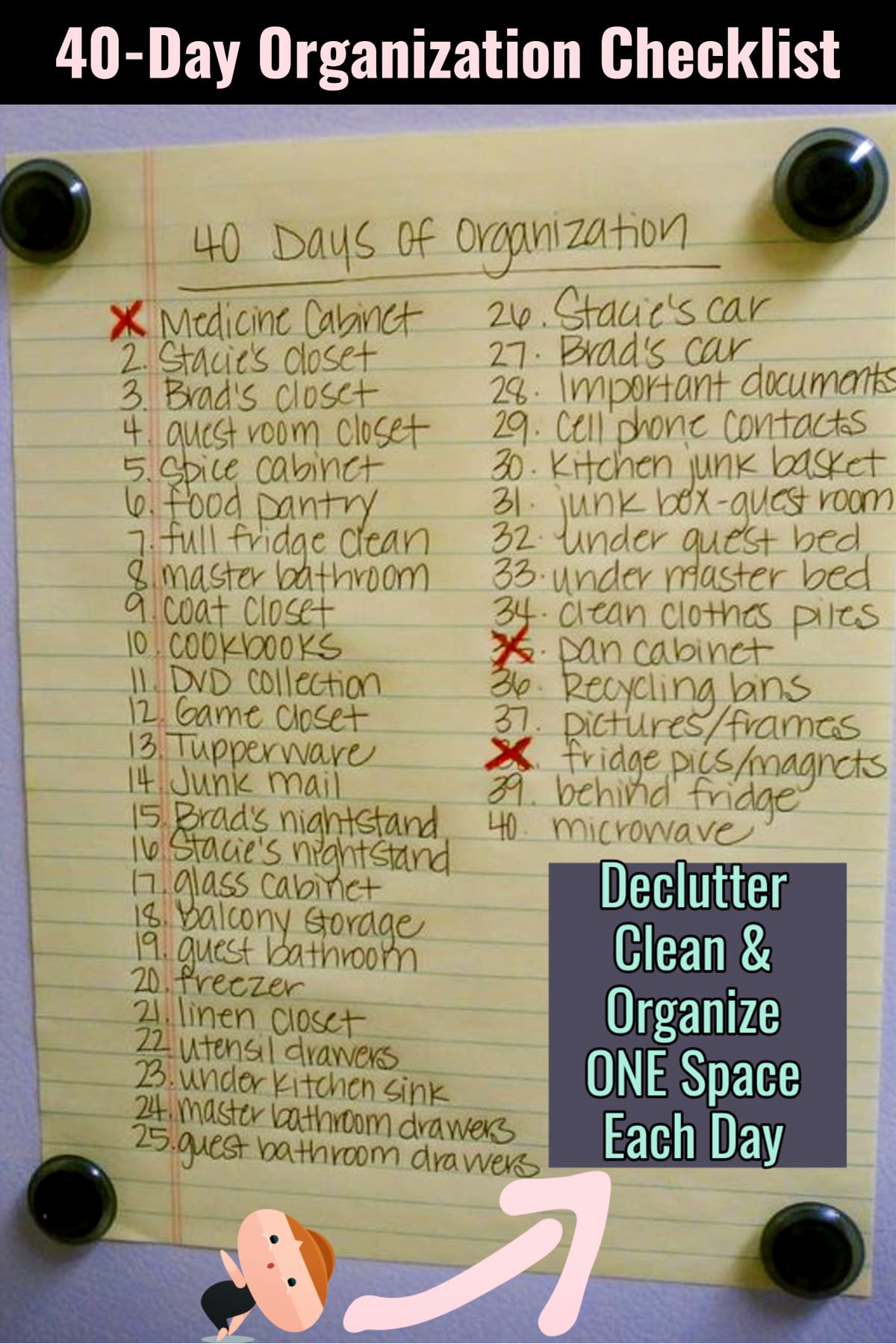 declutter, clean and organize your home in 40 days