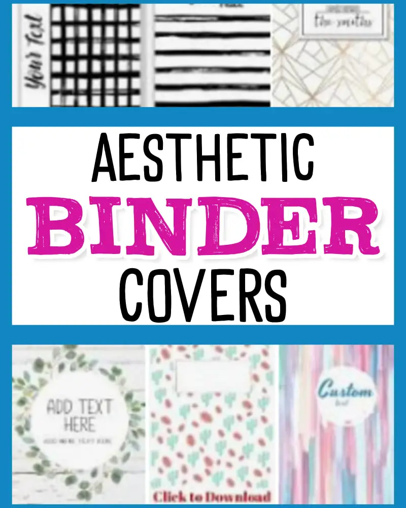 Aesthetic Binder Covers-Minimalist, Cute & More Free Ideas
