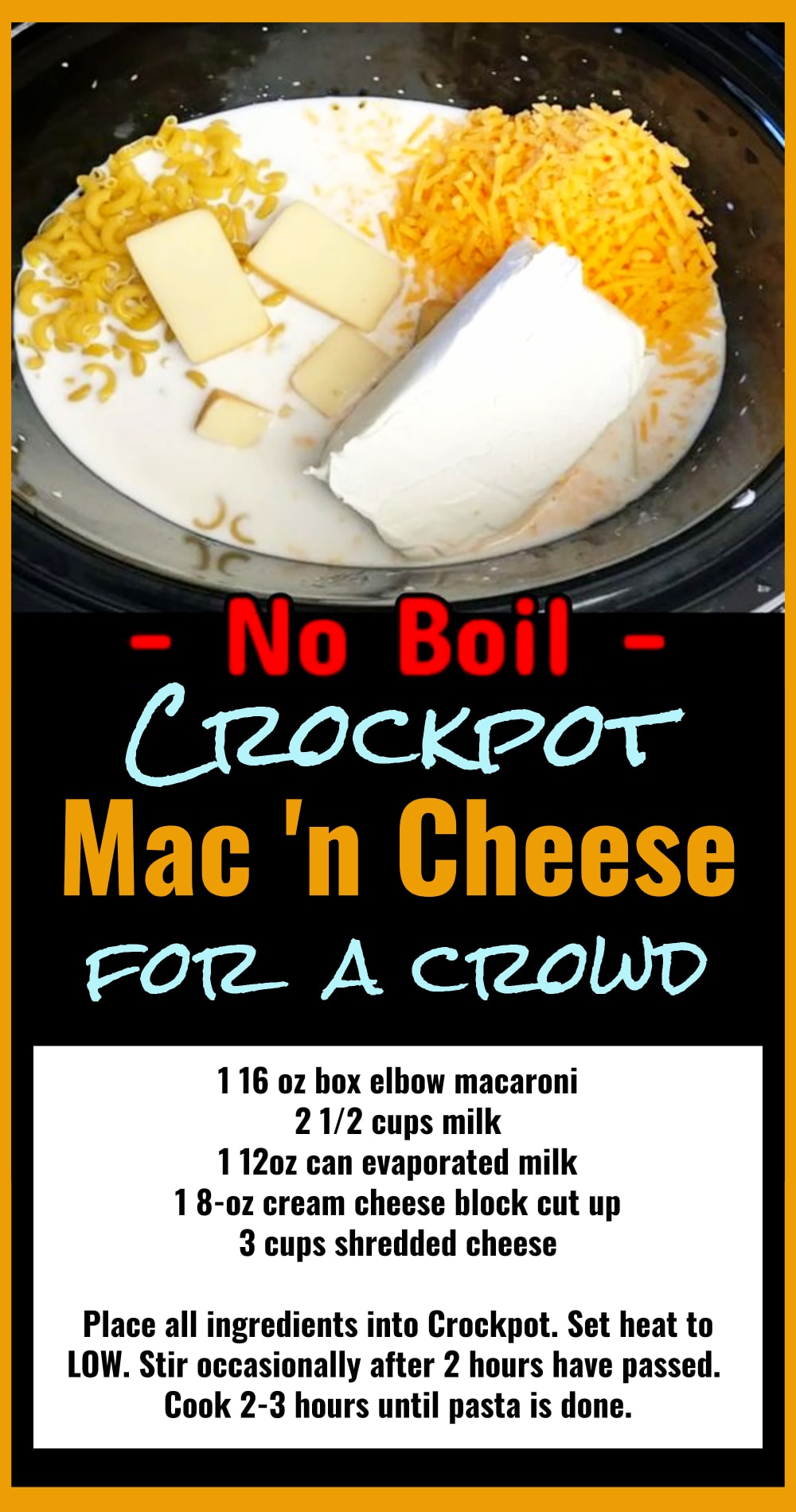 Crockpot Mac N Cheese Recipe - Church Ladies Potluck Shortcut