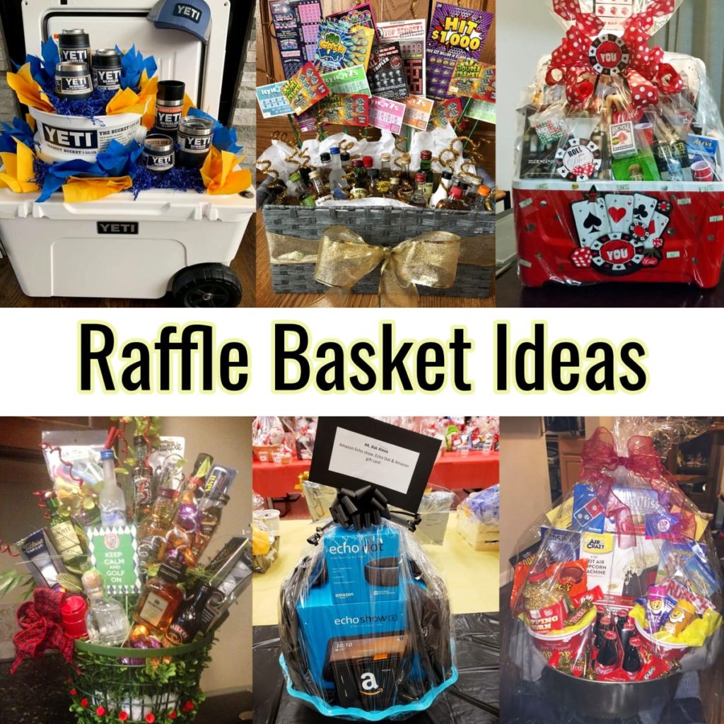 raffle basket ideas for fundraiser, benefits, silent auctions at school or work and other charity event