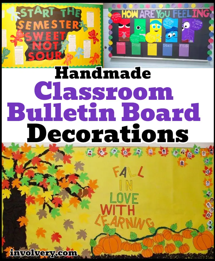 Handmade Classroom Bulletin Board Decorations, fall, winter, Holiday summer theme and spring bulletin board ideas and lots more creative unique bulleting board themes and ideas for the classroom.
