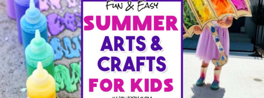 Summer Arts and Crafts For School-Agers & Kids of All Ages  - from giant bubbles to cute and easy suncatchers, these summer arts and crafts projects are fun for kids of all ages...