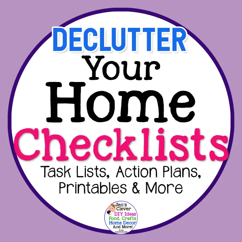 Declutture Your Home Checklists - get a house decluttering plan with these free printable task lists room ny room checklist printable pdf templates and more