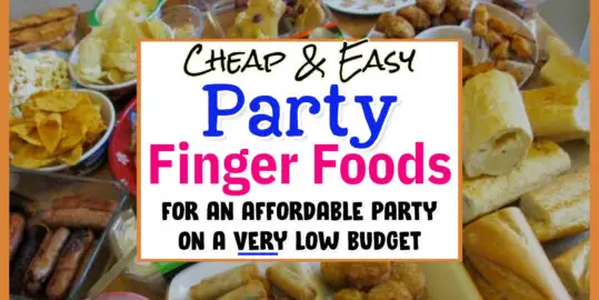 Party Finger Food Ideas & Cheap Easy Appetizers For a Crowd  - from summer party appetizers to budget-friendly finger food ideas, these are my favorite easy and cheap appetizers for ANY size crowd...