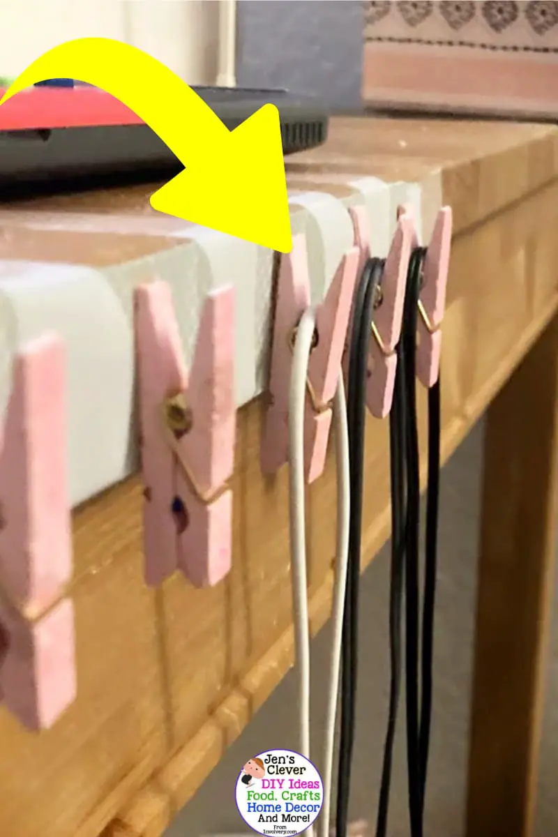 small apartment storage ideas to organize a small house with no storage space using cheap dollar store items - like this DIY storage idea for organize charger and wire clutter around your desk