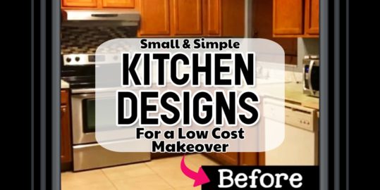 47 VERY Small Kitchen Ideas & Designs For a Low Cost Makeover-Before and AFTER  ... from low cost simple kitchen designs to low budget makeover ideas for very small kitchen spaces, these before & after pics are amazing...