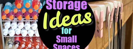 Storage Ideas For Small Spaces in Apartments & Houses With NO Storage Space  ...Storage solutions for small apartments, rentals & houses to organize ALL your small spaces on a budget...