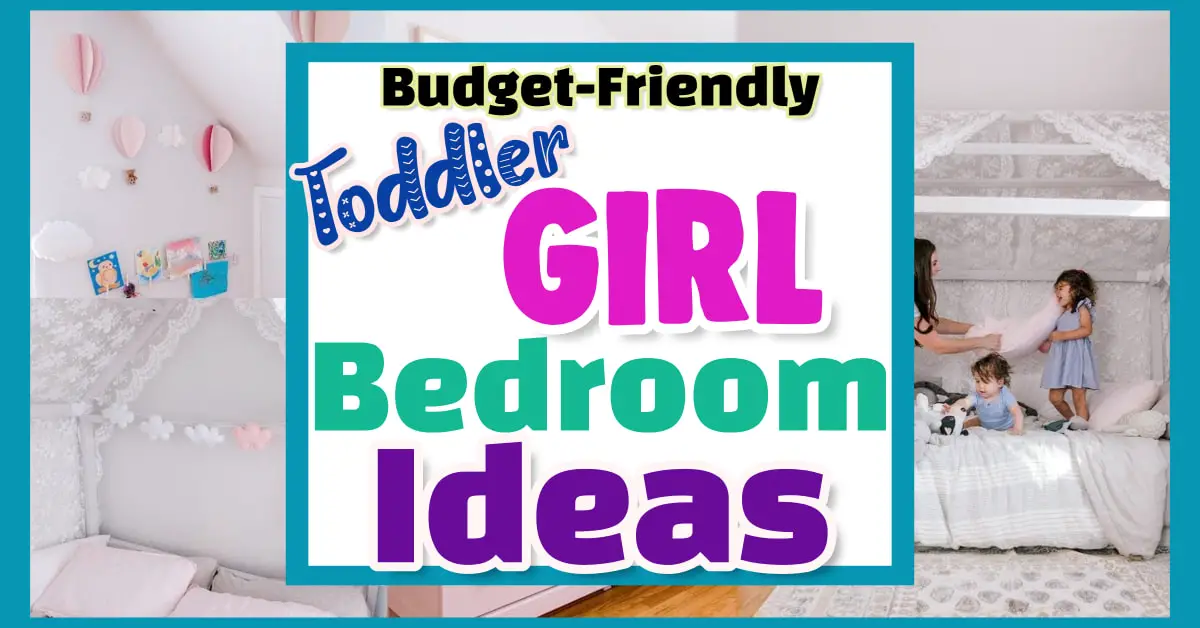 Toddler girl room ideas for a small, modern and simple DIY little girls bedroom on a budget - decor pictures paint colors and more budget-friendly decorating inspiration