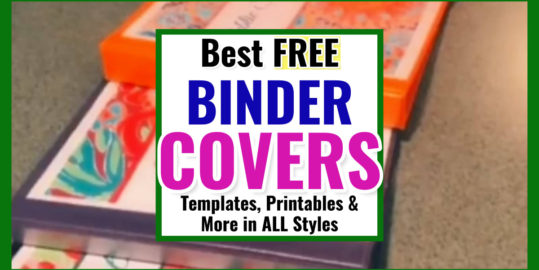 Binder Covers-Best FREE Printable Binder Covers & Templates  -BIG list of NEW free binder covers to print-aesthetic, minimalist, cute and more for ALL your binder cover needs...
