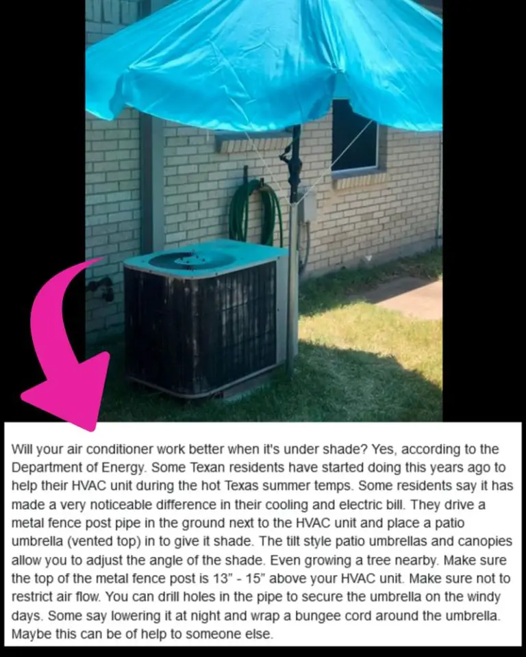 Does Shading Your Outdoor AC Unit With an Umbrella WORK?
