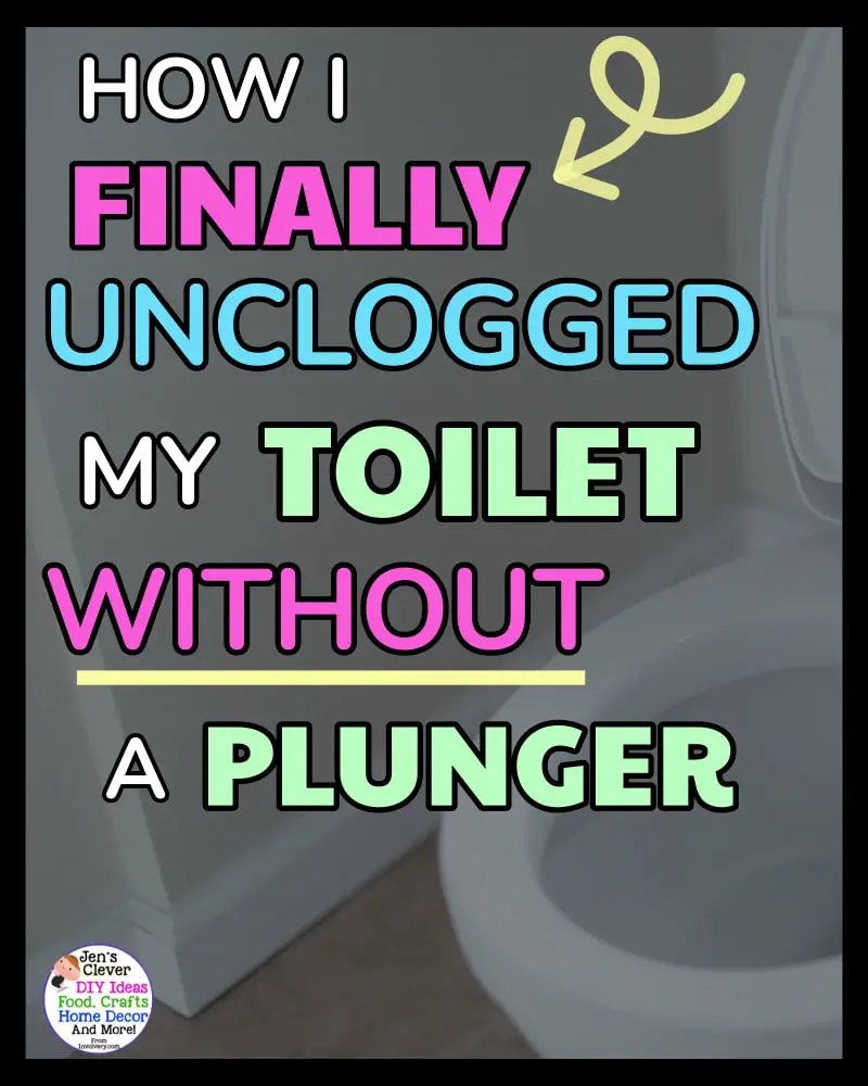 Clogged Toilet HACKS-how to UNclog a clogged toilet WITHOUT a plunger. How to use dish soap, saran plastic wrap, baking soda, vinegar and a DIY toilet plunger. baking soda how to unclog toilet when NOTHING works - this easy to way to unclog a toilet works for SUPER clogged toilets that are more than just stopped up.