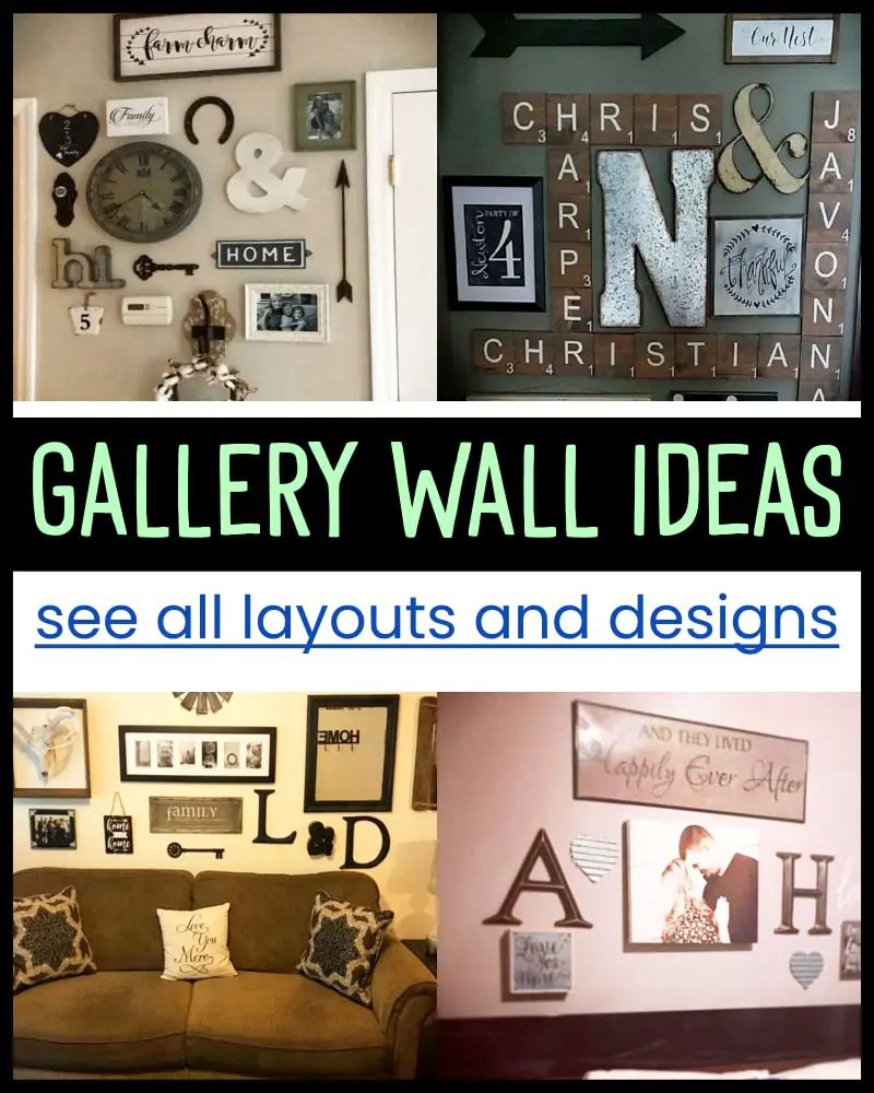 gallery wall ideas, layouts, designs and how to arrange family photos on walls