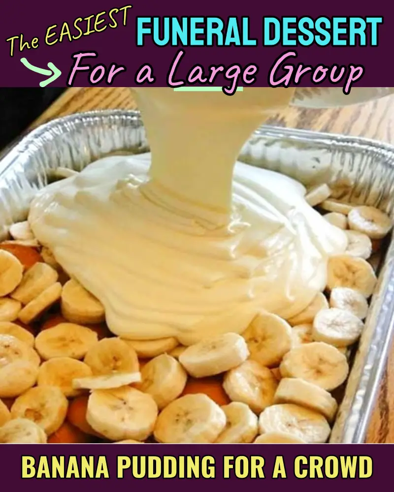 large batch banana pudding recipe for church supper funeral reception