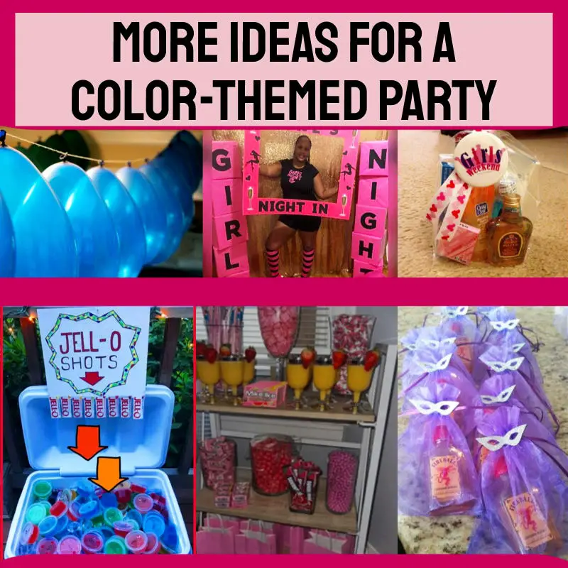 color themed party ideas for adults