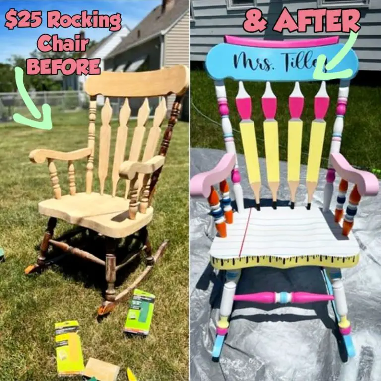 Classroom Rocking Chairs - Yard Sale Rocking Chair To Painted DIY ...