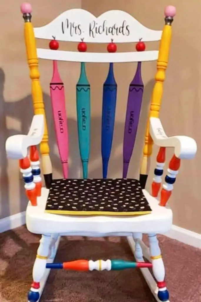 Classroom Rocking Chairs - Yard Sale Rocking Chair To Painted DIY ...