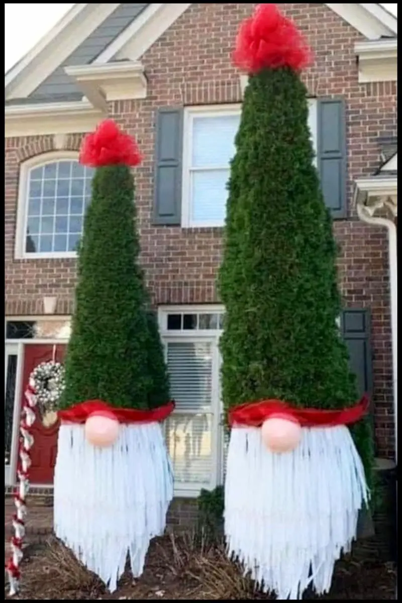 HUGE outdoor gnome tree bushes!