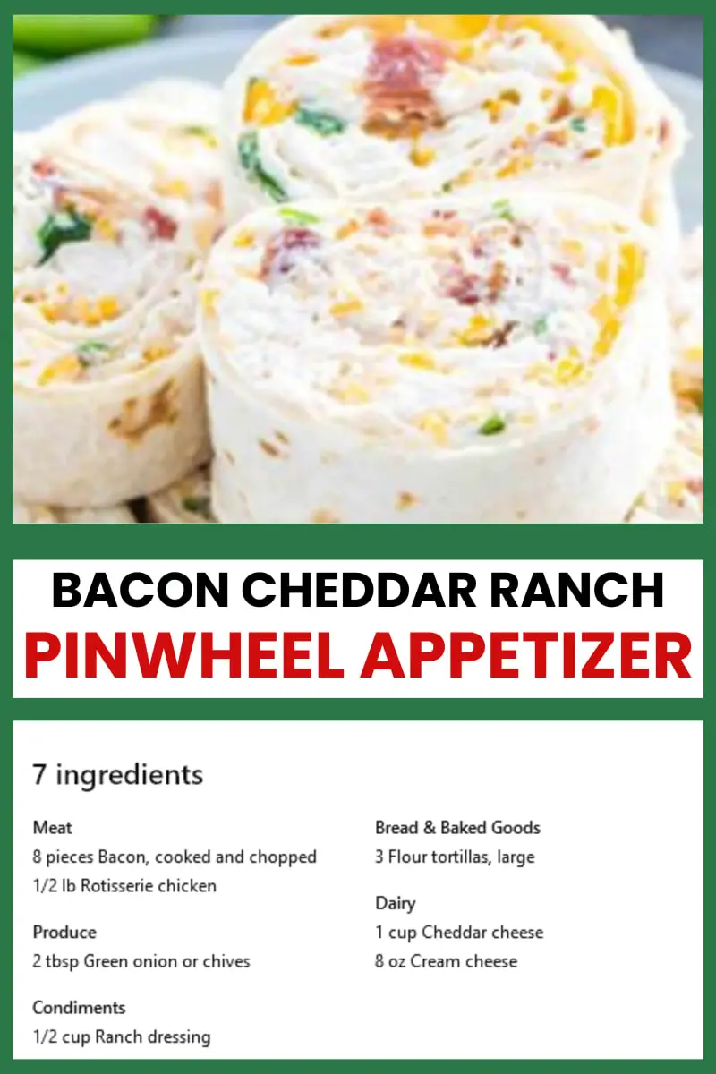 pinwheel appetizers - cheddar cheese bacon ranch roll ups for a large group