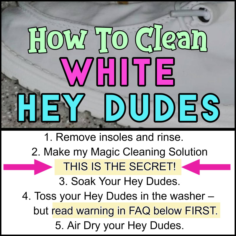 how to clean white Hey Dudes by hand