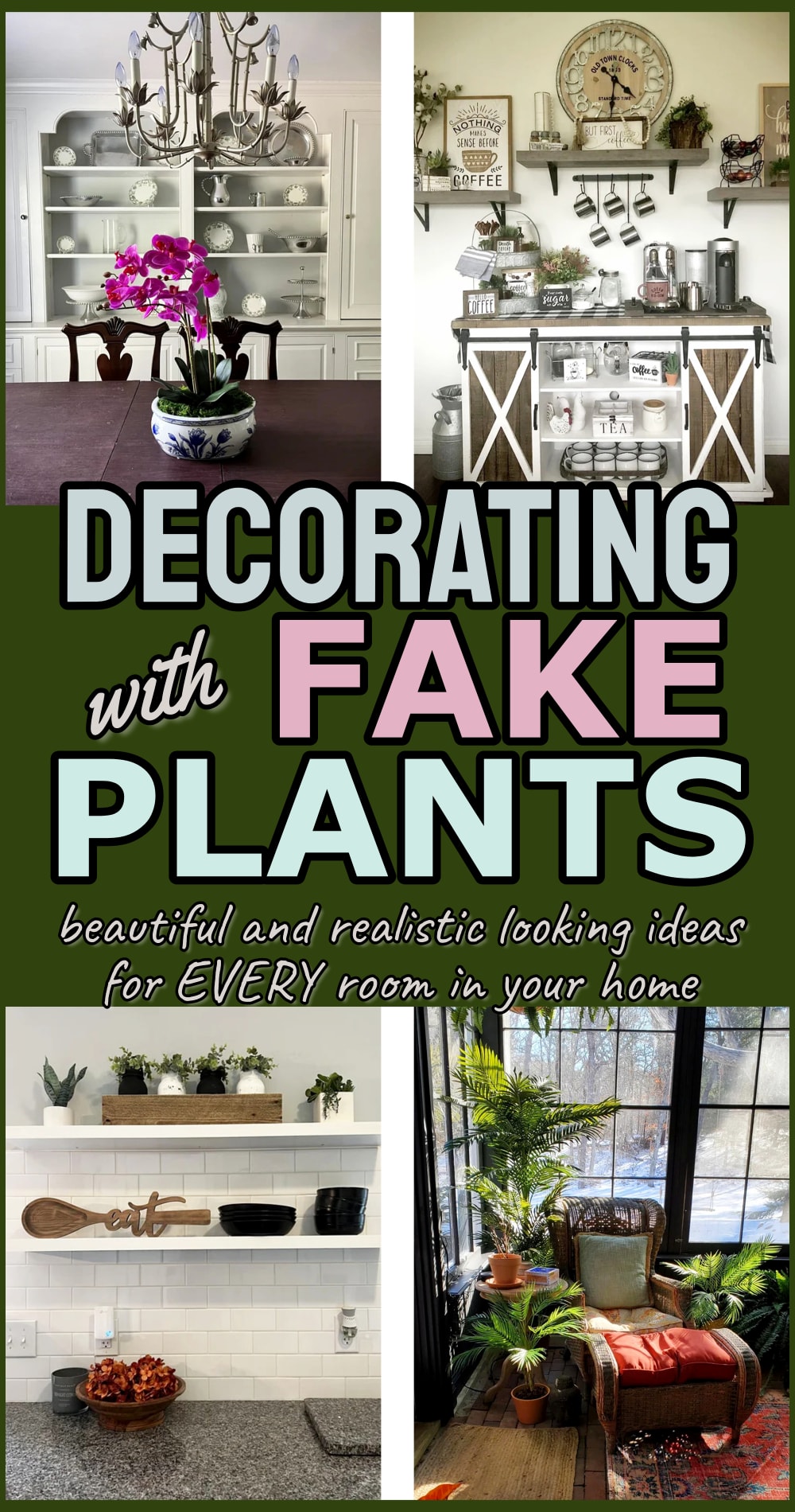 decorating with fake plants ideas