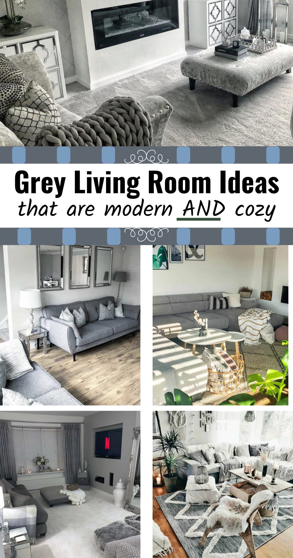 grey living rooms that are modern and cozy