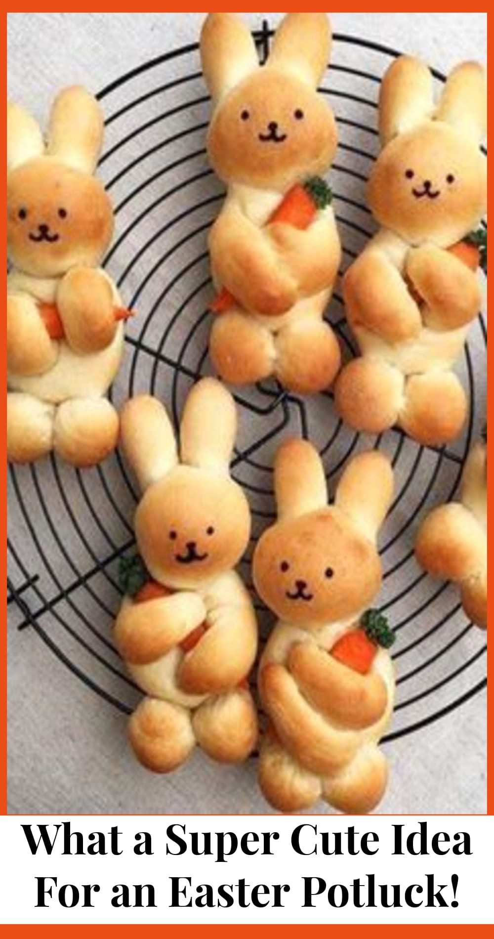 Bunny bread rolls for our Easter potluck at church and our family Easter bring a dish lunch party