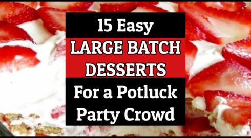 Large Batch Desserts-15 Easy Sweet Treats For a Crowd