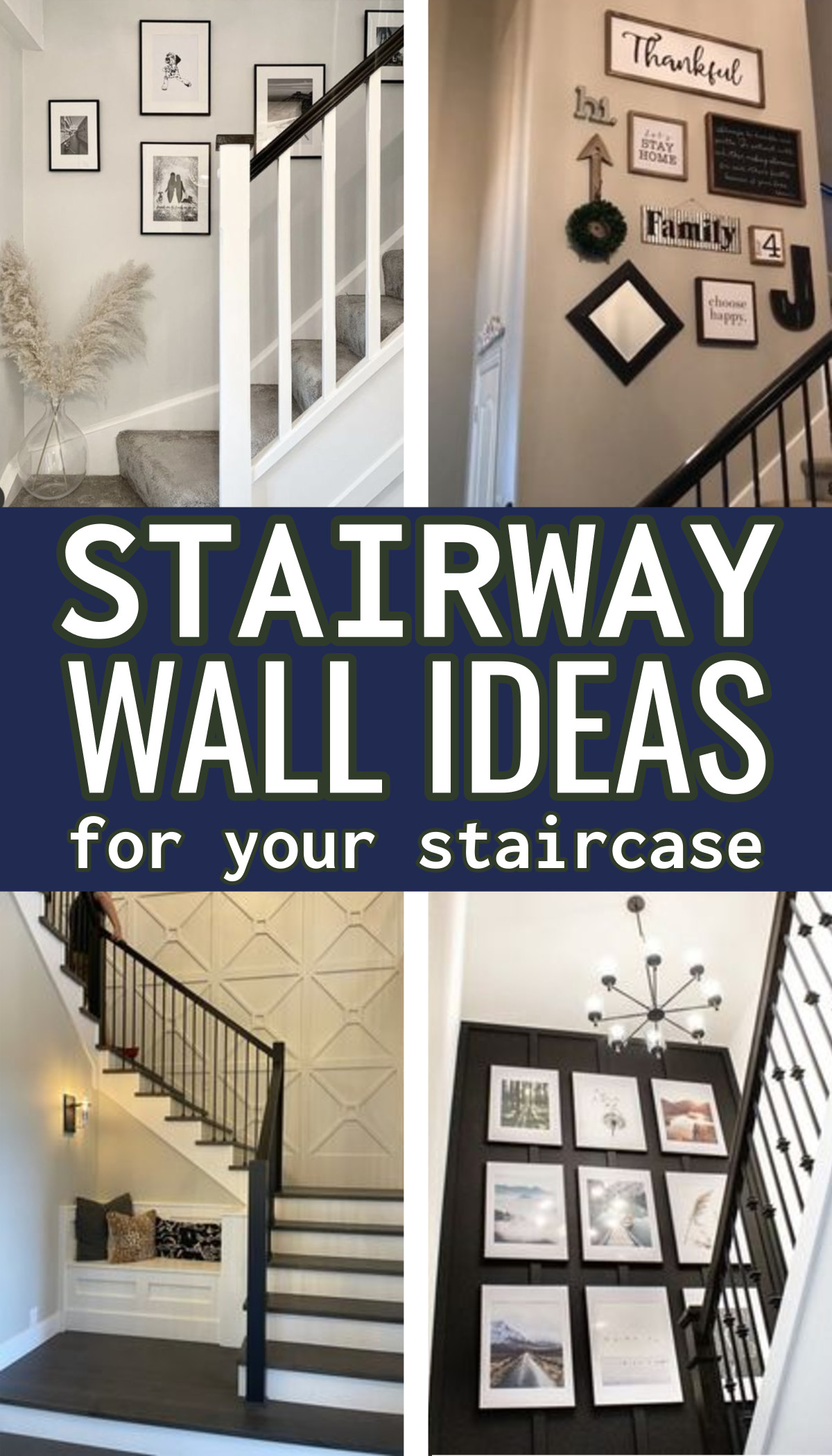 4 stairway wall ideas