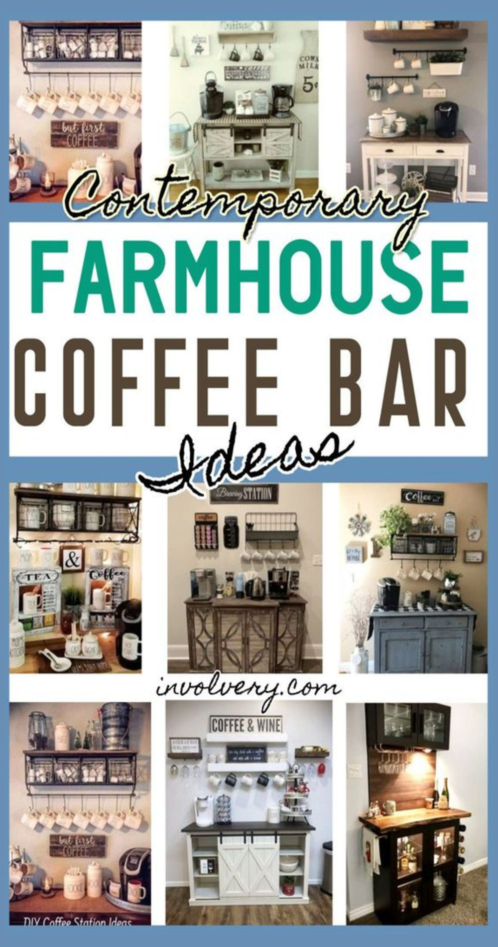 9 farmhouse coffee bar ideas pictures