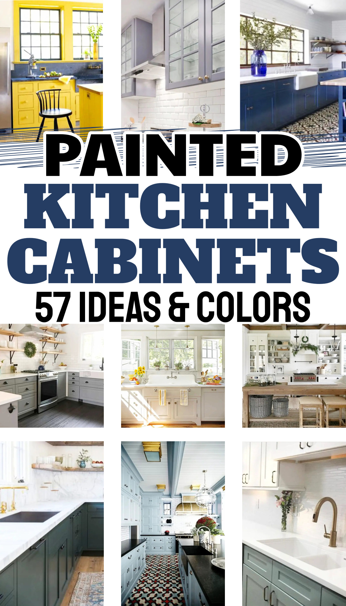 painted kitchen cabinets 57 ideas and colors