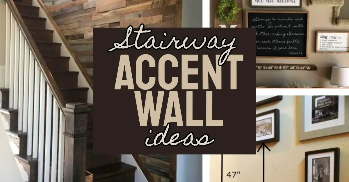 stairway accent wall ideas