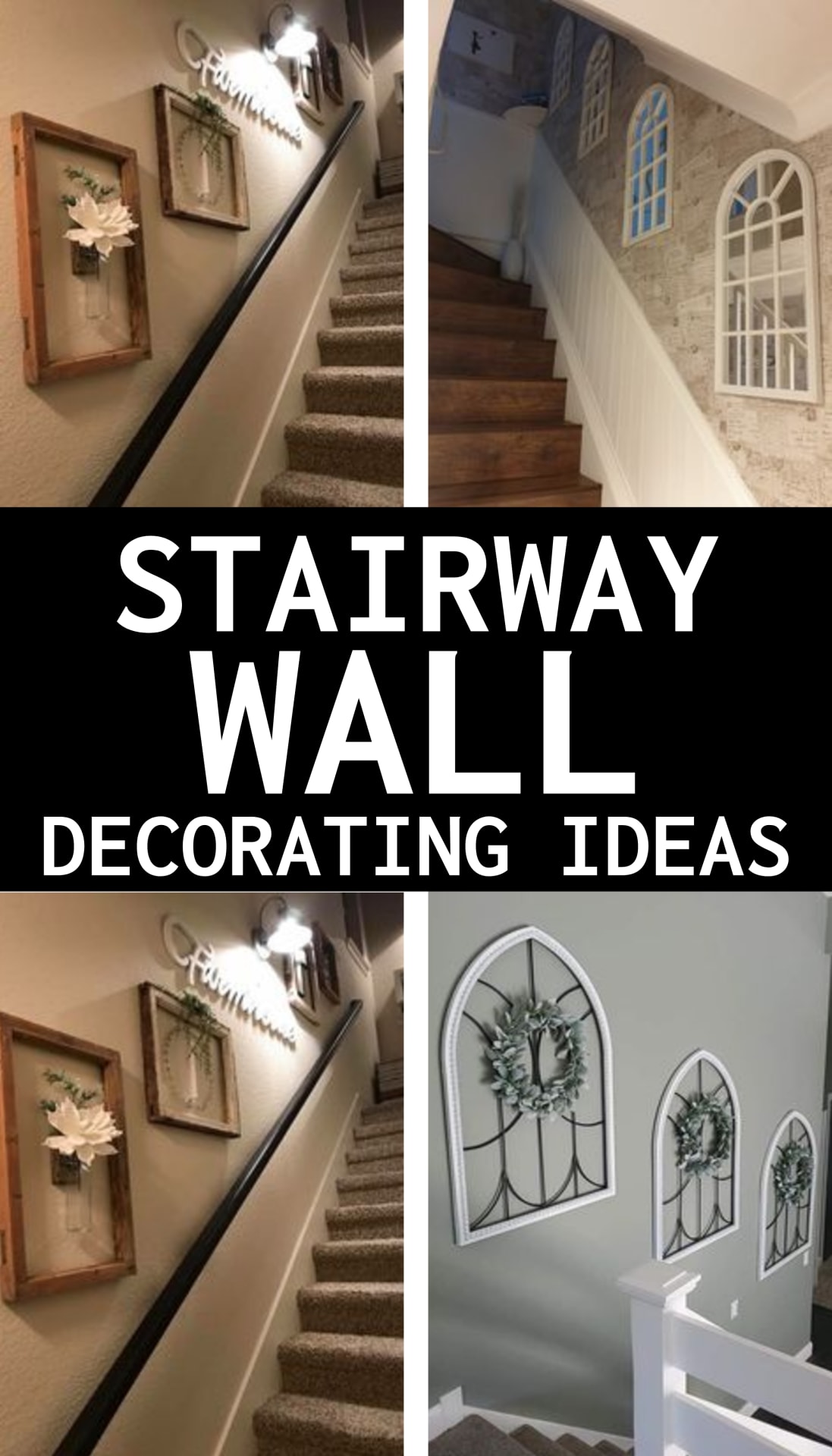 stairway wall decorating ideas