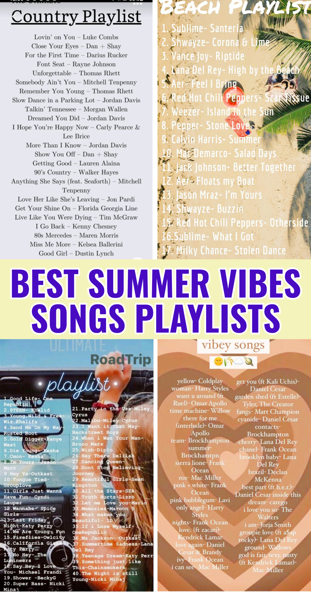 summer playlist songs
