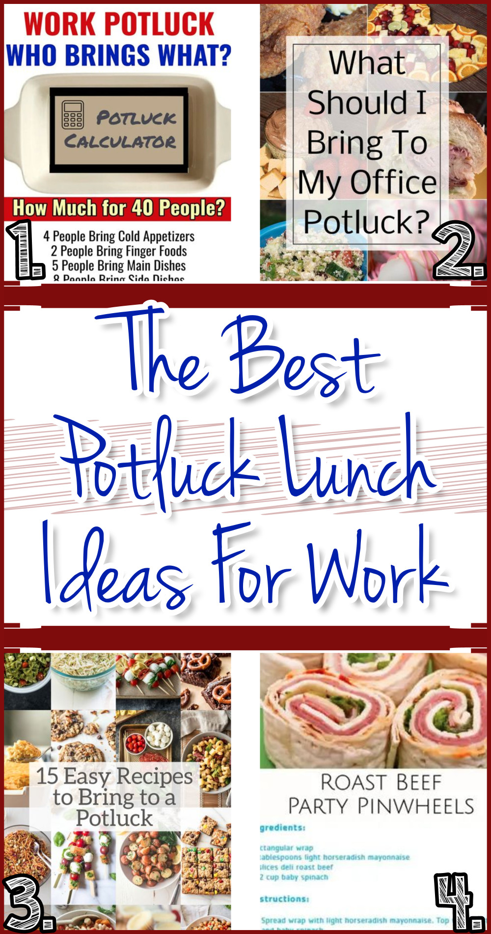 potluck lunch ideas