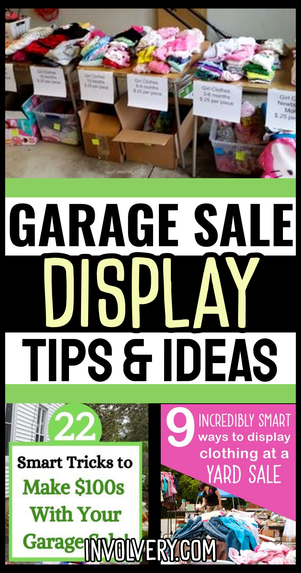 garage sale display ideas tips and tricks