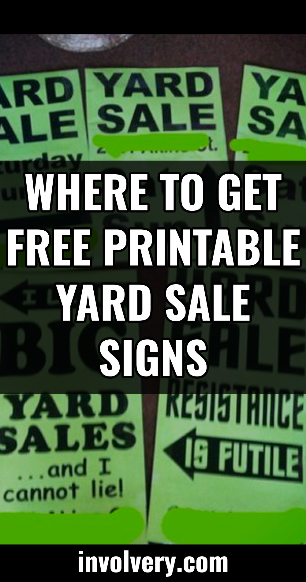 free printable yard sale signs