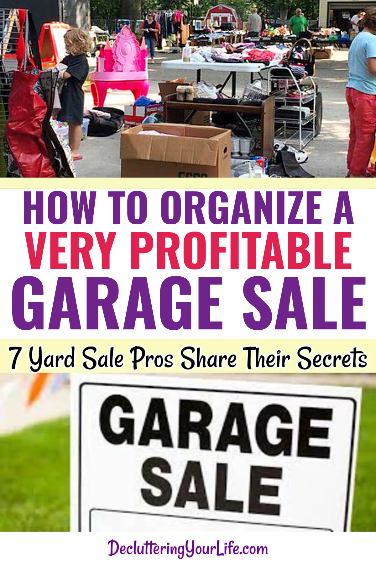 Yard sale tips and tricks