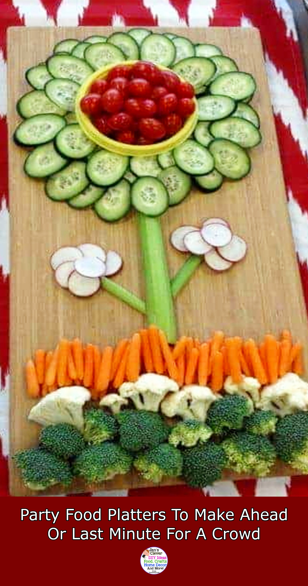 flower shaped party platter