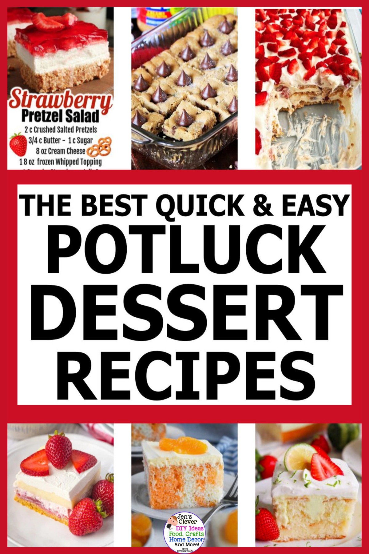 quick easy potluck dessert recipes