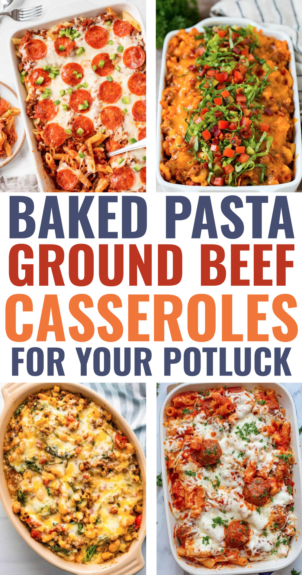 baked pasta ground beef casseroles