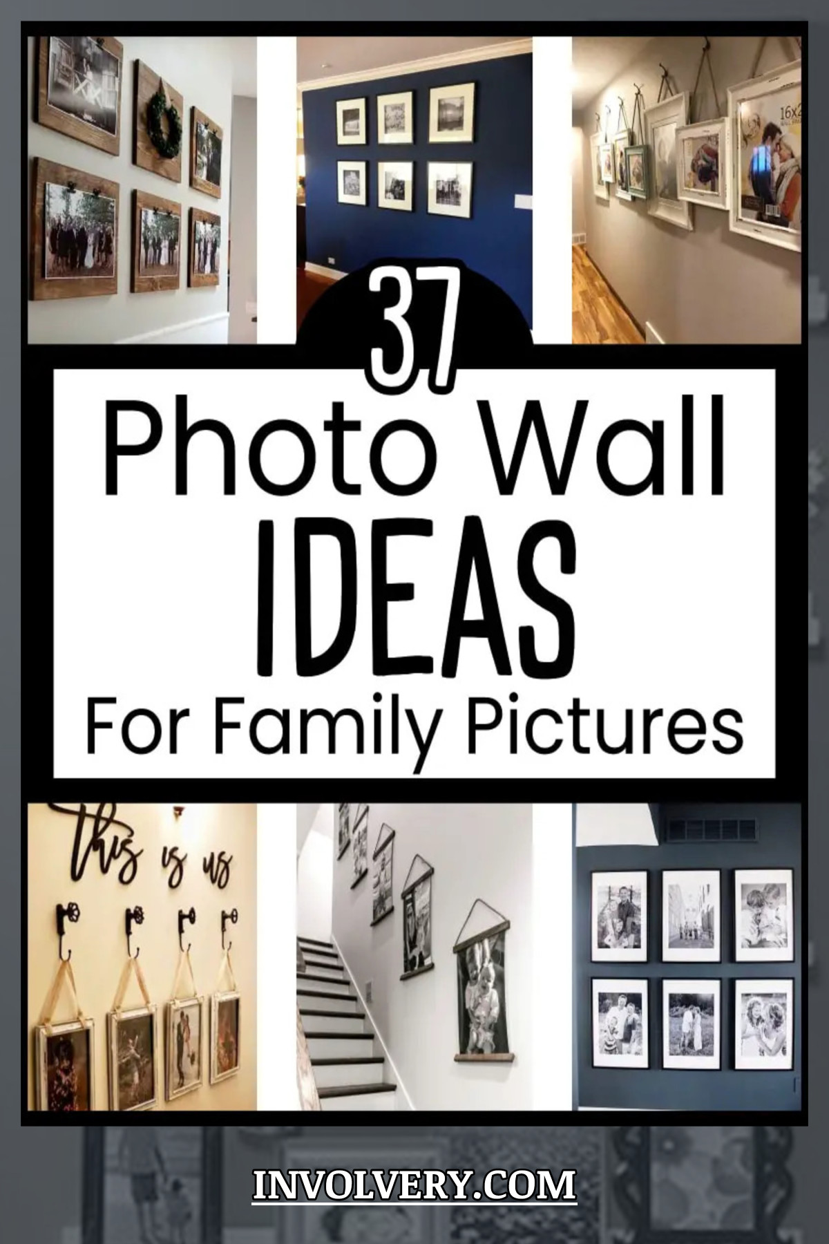 Photo Wall Ideas For Hanging Family Photos