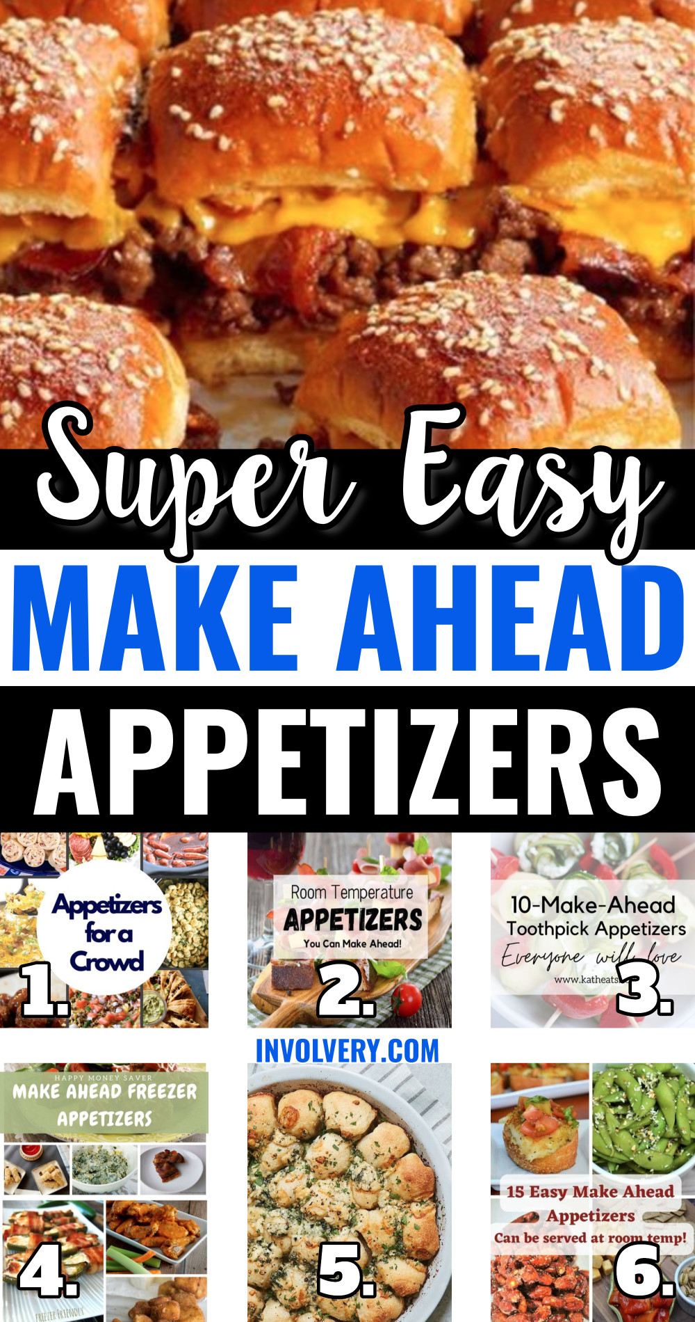 make ahead party appetizers
