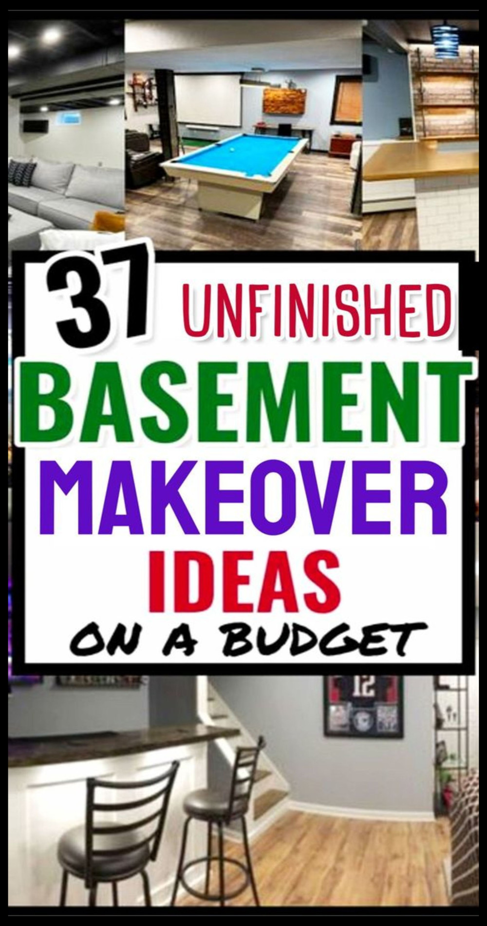 Unfinished Basement Ideas