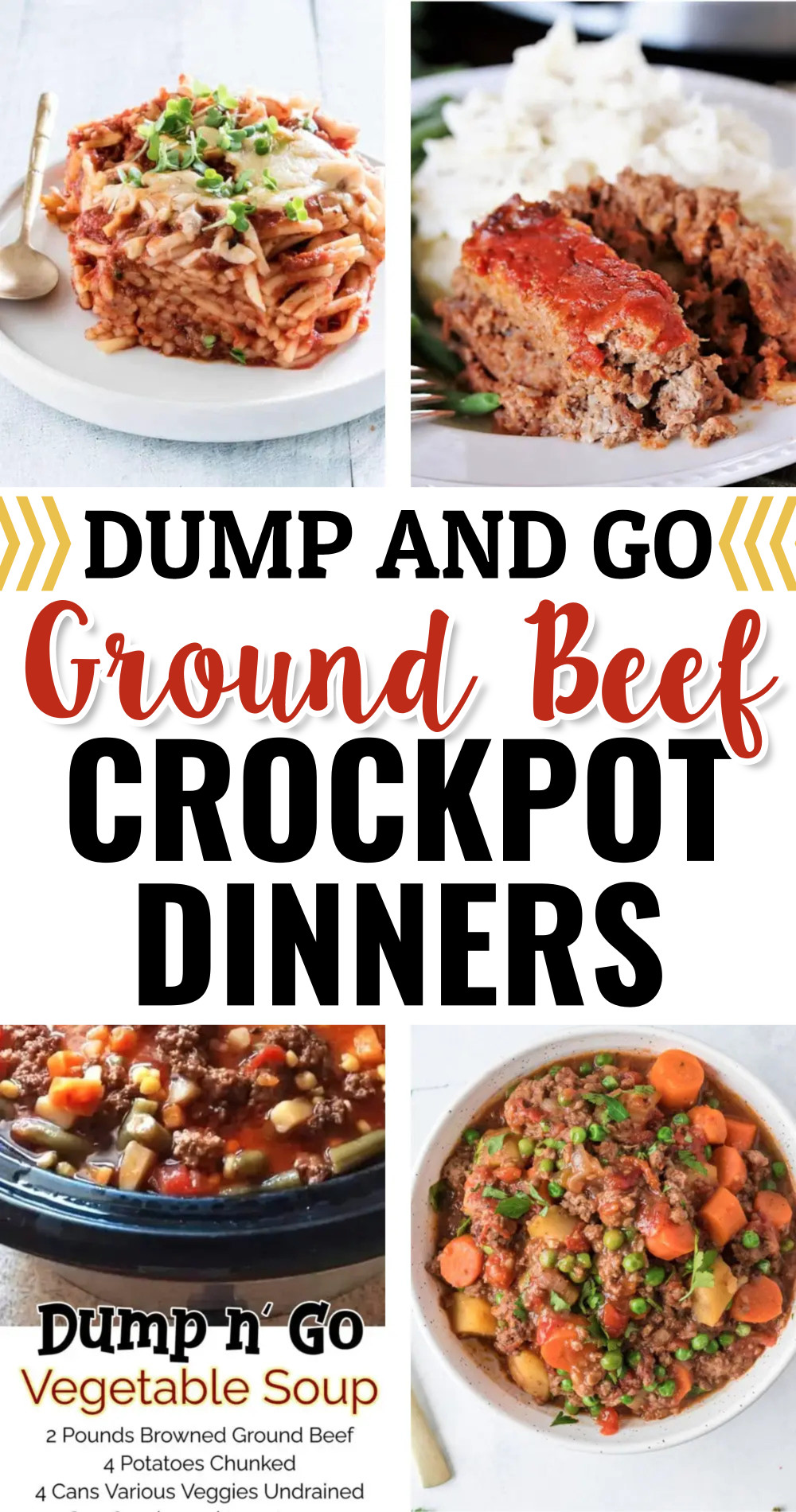 dump and go crockpot dinners with ground beef