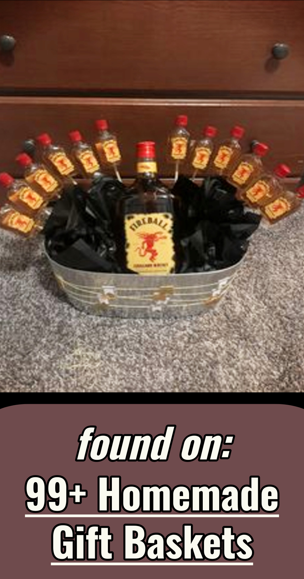 Fireball themed gift basket