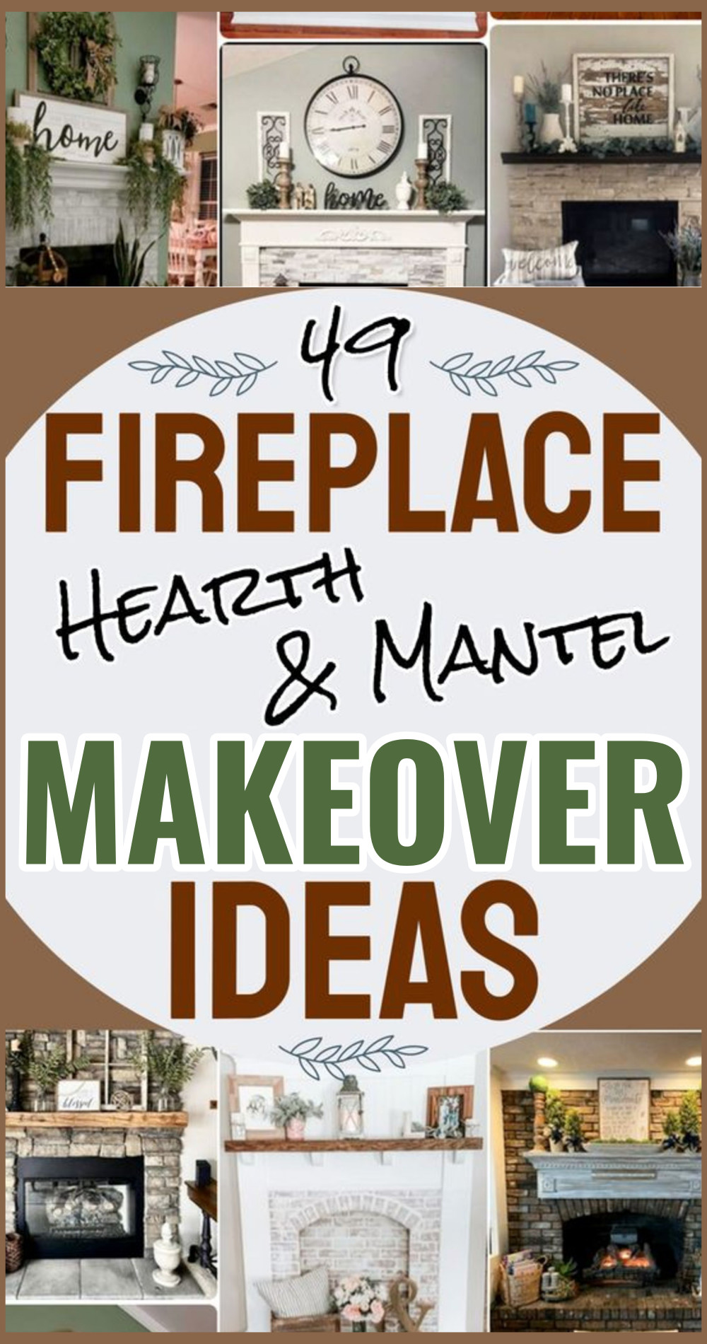 Farmhouse Fireplace Makeover Ideas