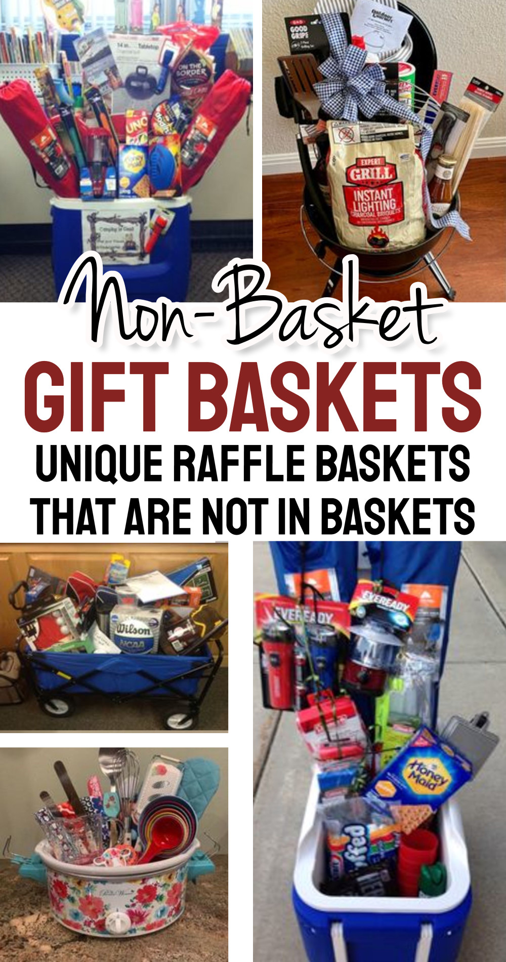 Raffle Baskets Not In Baskets For Fundraiser Auctions