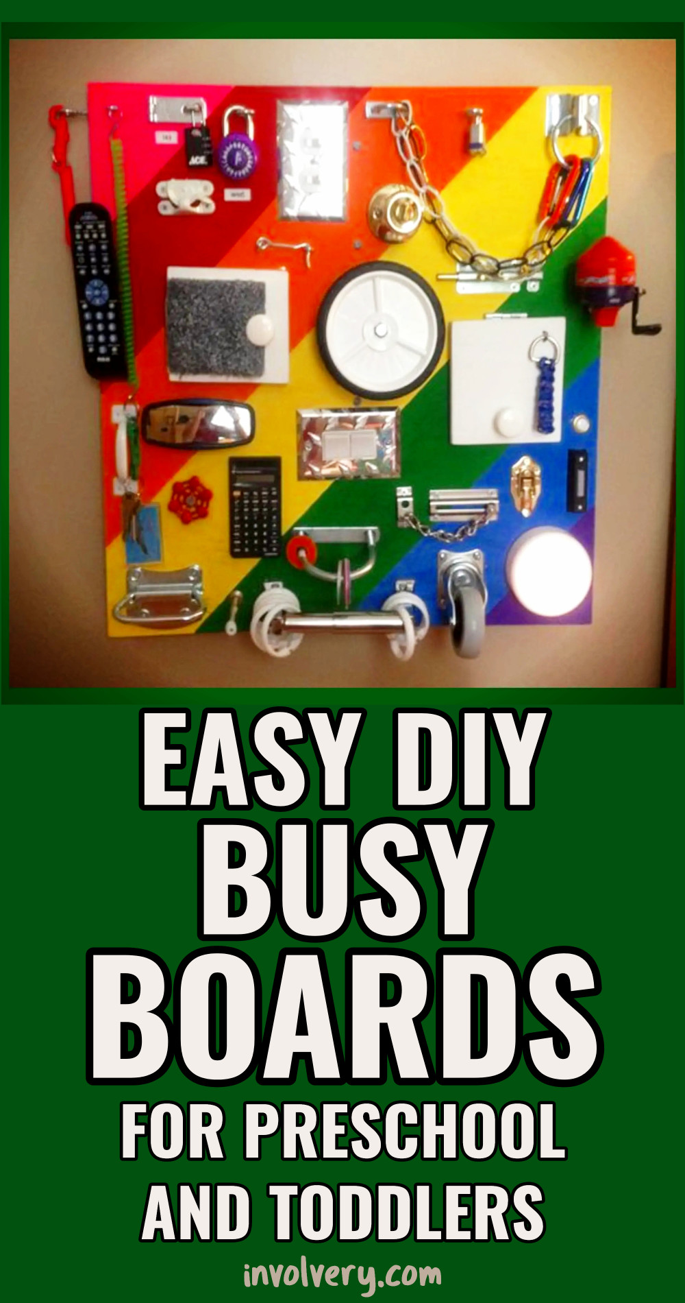 Easy DIY Busy Boards Ideas For Preschool and Toddlers